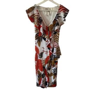 Fuzzi Printed Mesh Dress